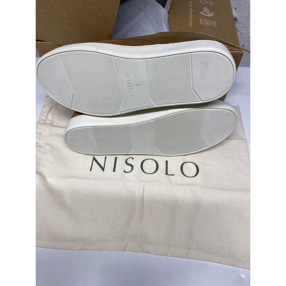 Brand New Nisolo Men's Size 8 Tobacco Brown Diego Everyday Sneaker Shoes - Picture 4 of 7